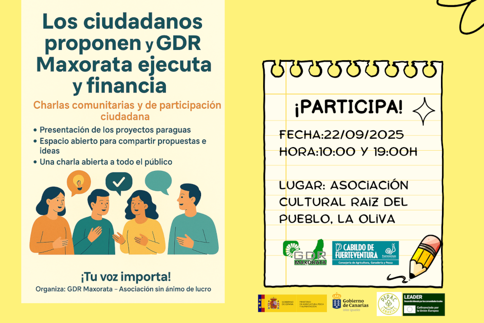 GDR Maxorata and Cabildo Unveil Initiatives to Support Local Citizen Projects